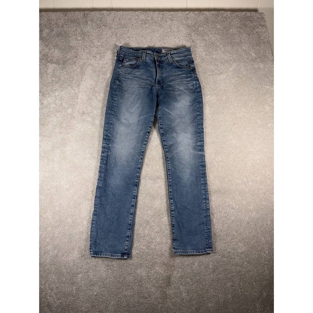 Ag Adriano Goldschmied Women's High Rise Straight Leg Jeans - Blue